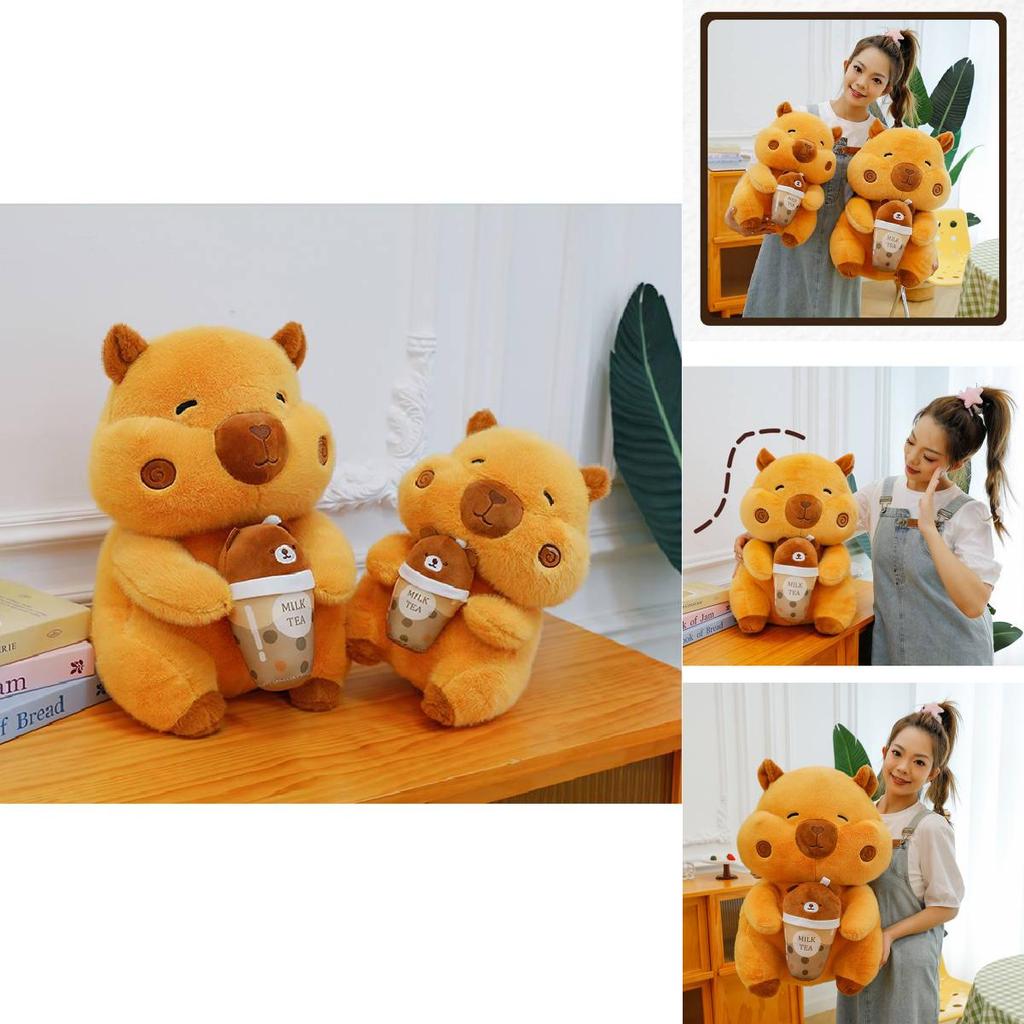 Adorable Q Version Capybara Plush Toy For Cozy Comforting Cuddle Pillow