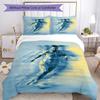 Football Messi Duvet Cover Set Design for Playroom Machine Washable Christmas Gift