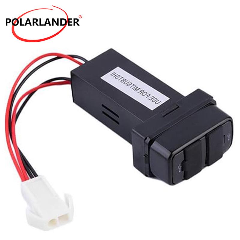 

Switch Dual USB Car Charger with Wiring Harness, Dust Cover, Blue Light, 3.1A, 32x20mm, Compatible with New Toyota Models Polarlander