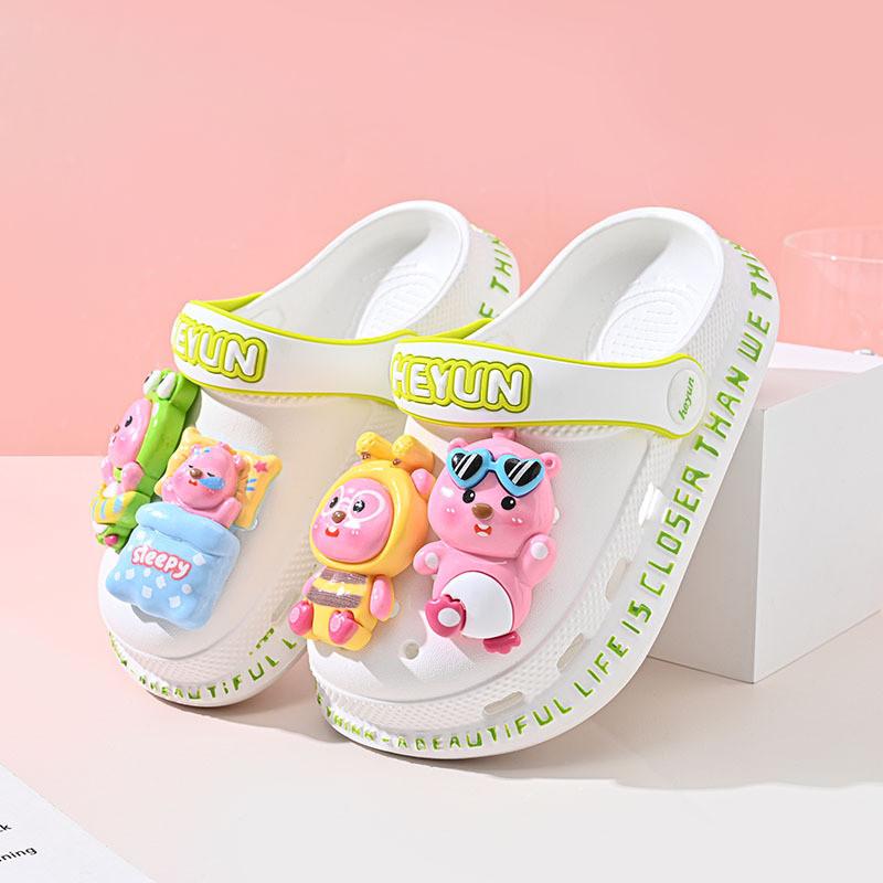 Lightweight And Breathable Children's Hole Shoes For Summer With Non-slip Soft Eva Sole In Multiple Colors