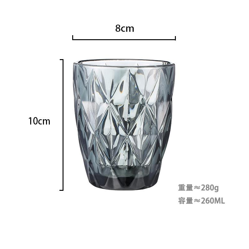 260 ml Water Glass for Juice Beer Tea Milk Wine Drinking Drinkware for Cold Drink Glasses Family and Friends Party