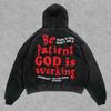 Felpa con cappuccio da uomo Street Fashion Trend Brand Teschio Stampa Digitale 3D Casual Larga
