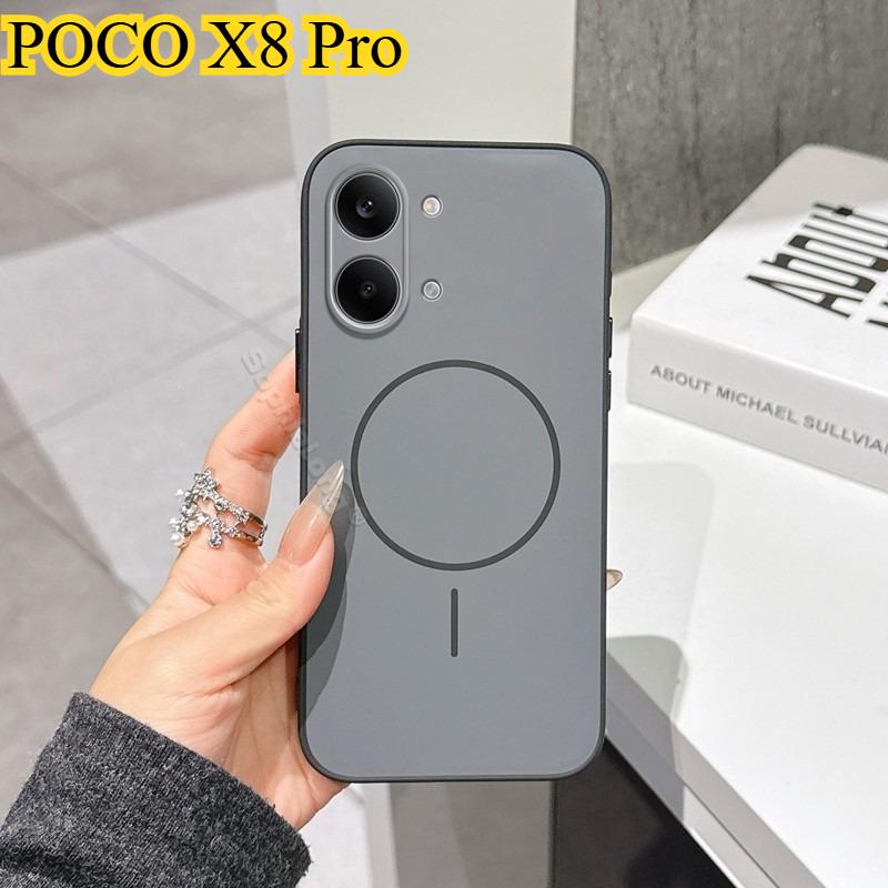 For POCO X8 Pro/X8 Pro Max Case Simple PC Soft Silicone Fingerprint-resistant Shockproof Cover For POCO X8 Pro/X8 Pro Max Funda чёрный