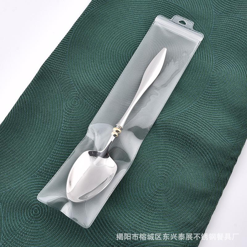 304 Stainless Steel Gourd Handle Western Tableware Hotel Restaurant Steak Knife Fork Dessert Spoon Set