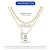S925 Silvery Necklace Gold Plated Exquisite Double-Layer Zircon Necklace Elegant Jewelry For Women Birthday Gift