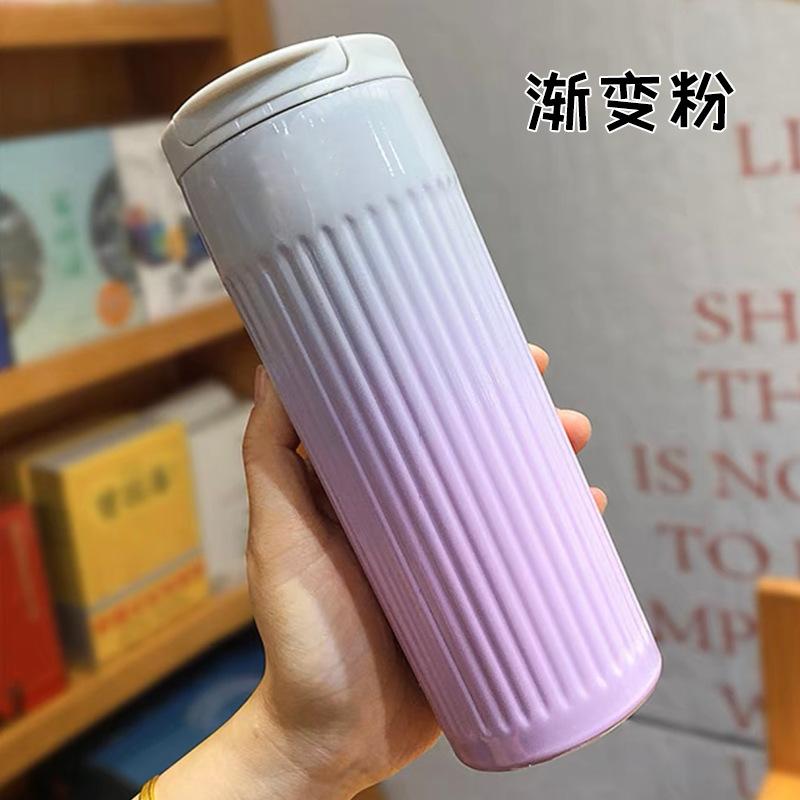 500ML Portable Coffee Mugs Stainless Steel Thermo Bottles Car Office Water Bottle Vacuum Flasks Coffee Cup Travel Thermal Cup
