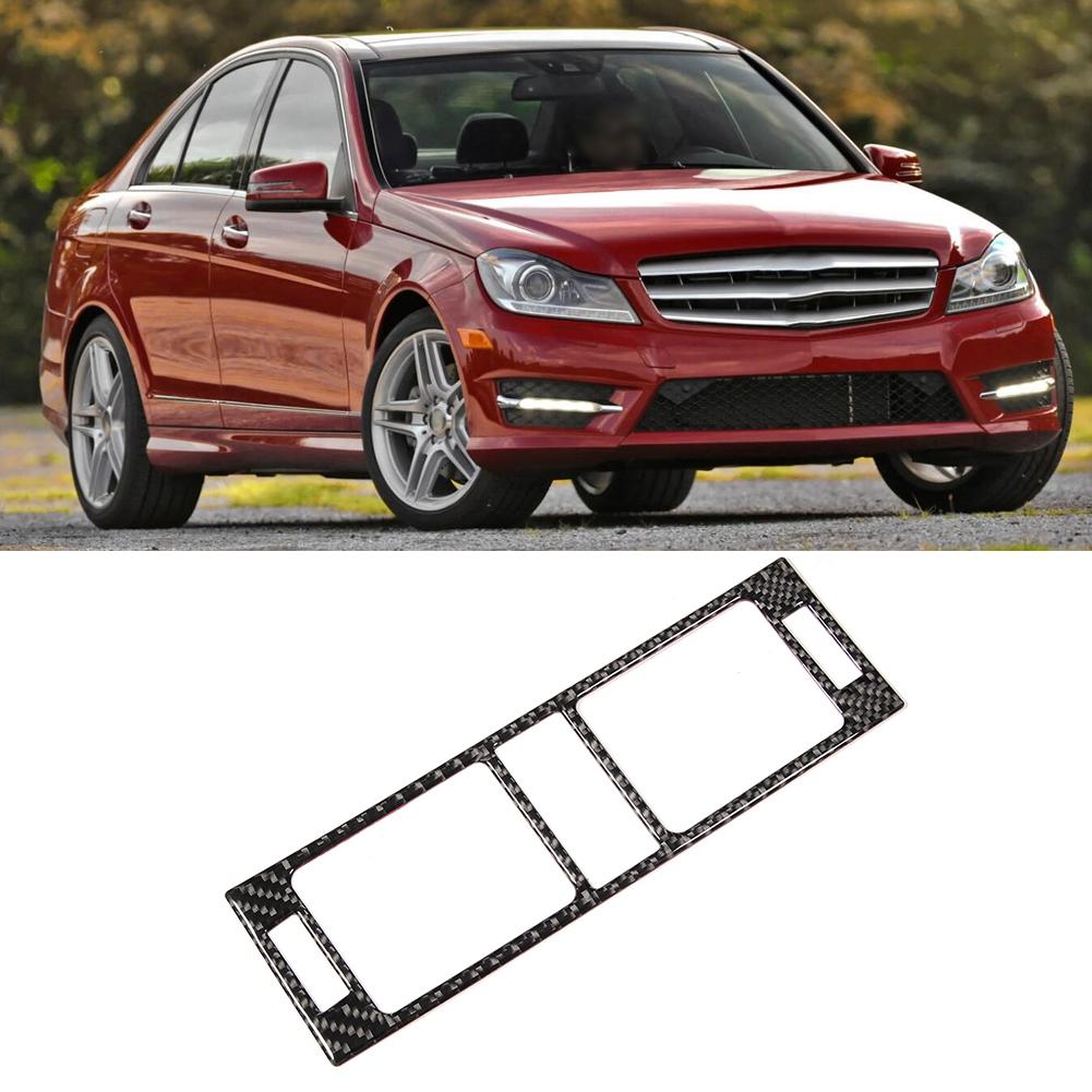 Carbon Fiber Center Console A C Air Vent Panel Trim Fit for Mercedes Benz C Class W204 05 12