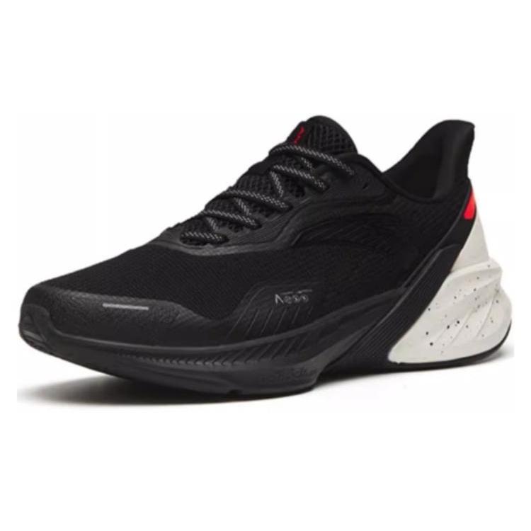Anta DuCi4 Cushioning Slip Resistant Abrasion Resistant Low top Running Shoes Men's Black White Red 112315520-5