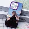 Wandering Witch Elaina Purple Translucent Mobile Phone Case for iPhone 17 16 15 14 13 12 11 X XR XS Air Pro Max Plus Cover