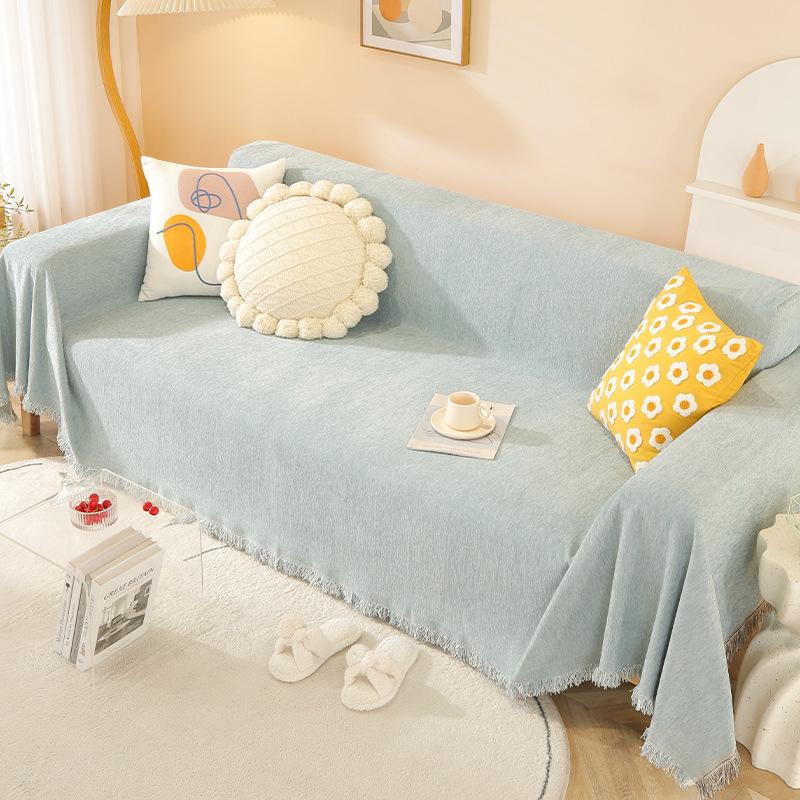 Anti-Scratching Sofa Cover Ins Style All-Inclusive Universal Cover Four Seasons Universal Sofa Cover Cloth Backrest Cover Towel Sofa Cover