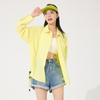 Summer Sunscreen Clothing Lapel Shirt Women's Light and Breathable Fashion Outdoor Ice Mountaineering Travel Original Yarn Sunscreen Clothing