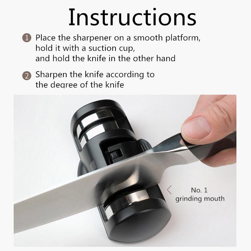 Xiaomi Youpin Huohou Sharpen Stone Brousky s dvojitým kotoučem Brousky na brusky K-nife Nástroj pro rychlé ostření Grindstone Kuchyňské nástroje