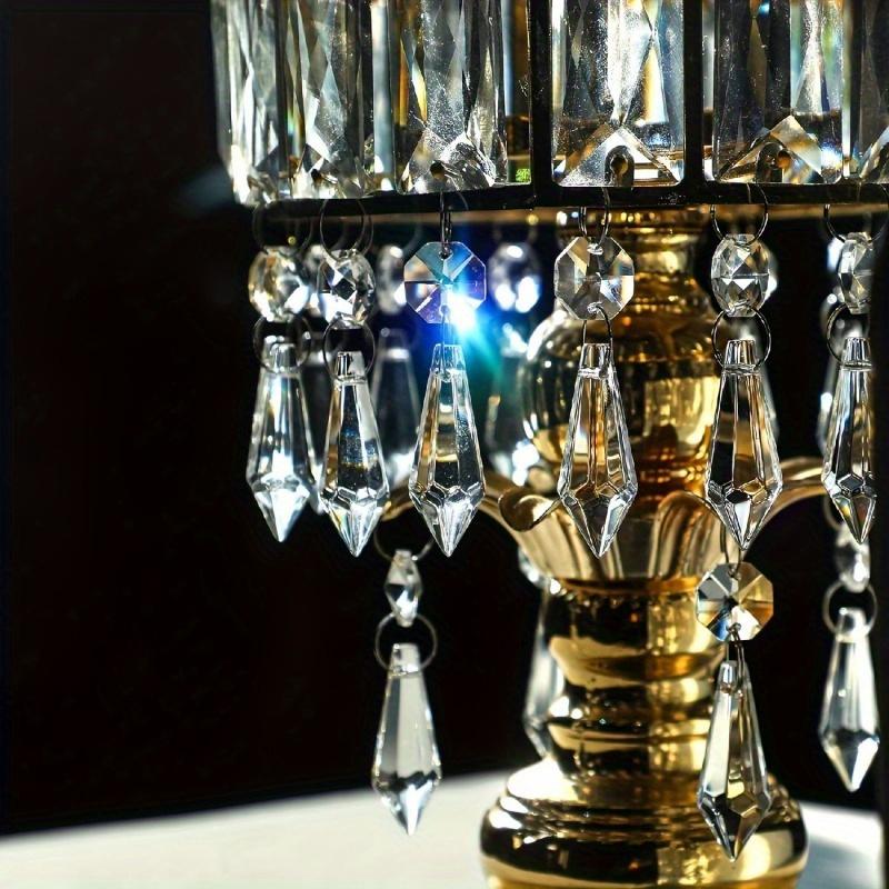 10/20pcs Sparkling Crystal Ice Cone Prism Pendants, 38mm - Ideal for DIY Chandelier & Curtain Accents, Glass Material, Perfect for Wedding Decorations