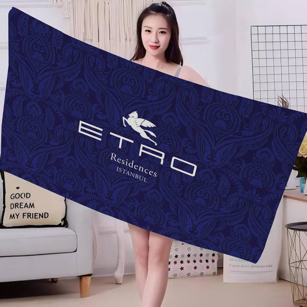 Brand E-Etro Microfiber Blanket Quick Drying Beach Towels Oversized Printing Super Absorbent Pool Towel Blanket