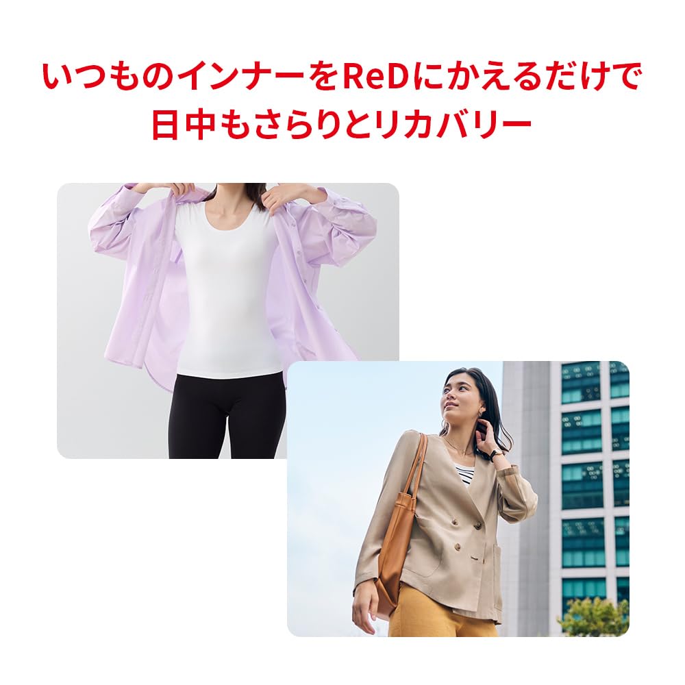 Recovery Wear Innerwear Short Sleeve Size LL Black Innerwear General Medical Device Vital Tech [ReD] [Official] U-Neck (COOL) Women's