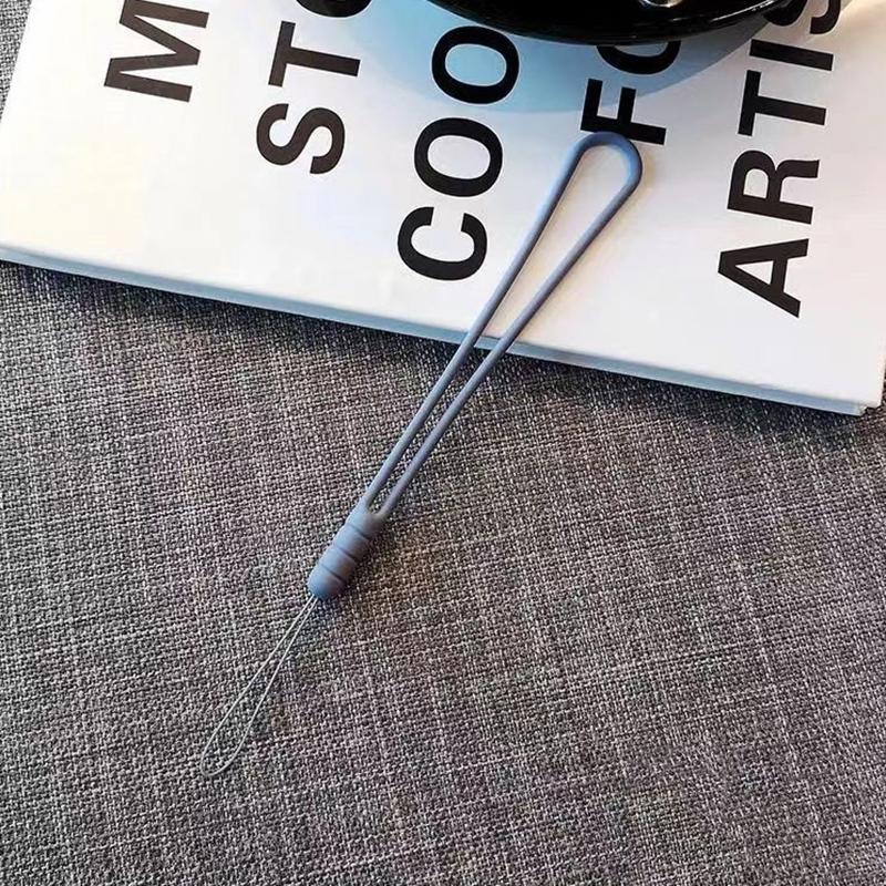 Håndleddshengende Silikon Lang Telefonreim Stropp Mobiltelefonkjede Lanyard For Iphone For Android Nøkkelringer Veskedekorasjon