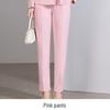 Premium Pink Women's Suit Set: Two-Piece Pants and Skirt for Spring, Autumn, and Winter - Professional Attire