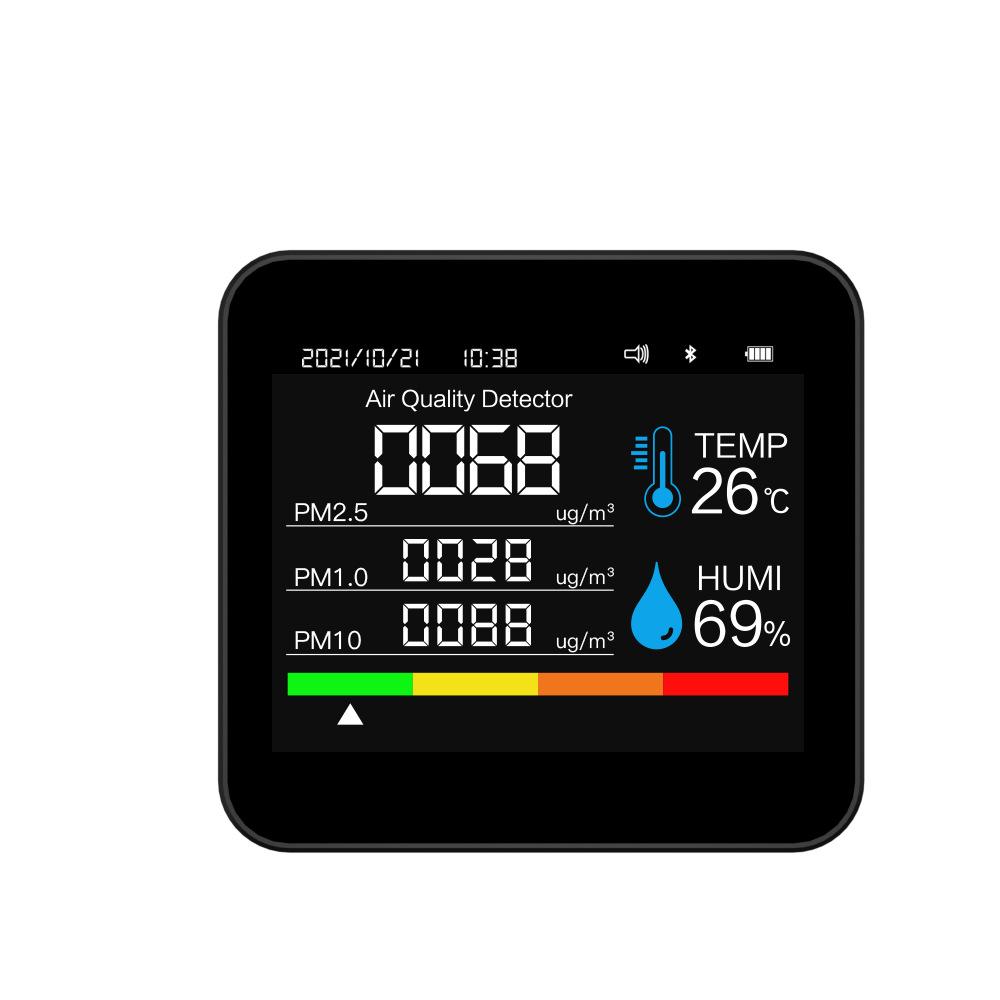 9v1 Bluetooth detektor CO2 pro kontrolu kvality ovzduší v domácnosti