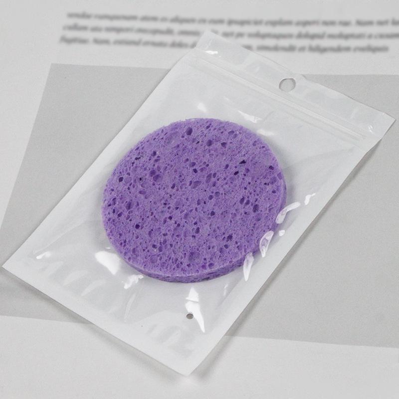 Natural Cellulose Sponge Makeup Remover Pads, 80mm, Assorted Colors, Gentle On Skin