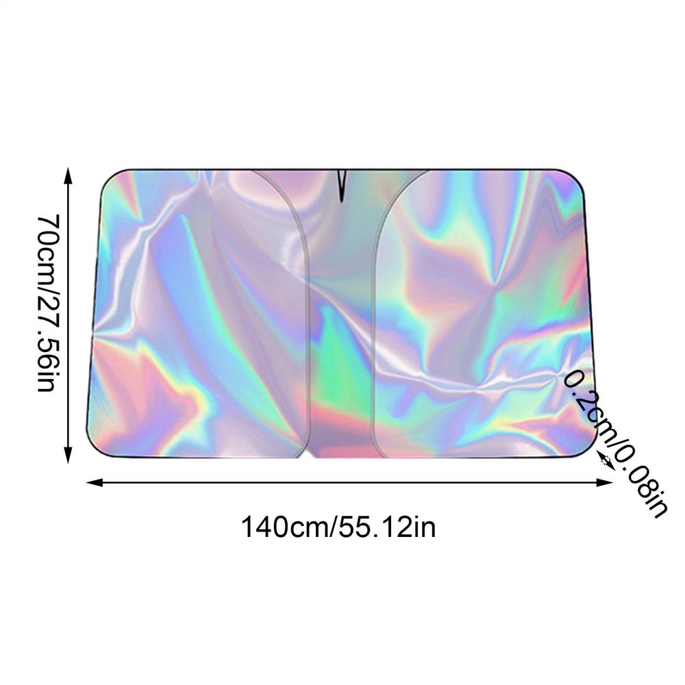 Car Shade Umbrella Car Sun Shade Umbrella Foldable Blocker Screen Sunroof for Dashboard Interior Exterior Privacy