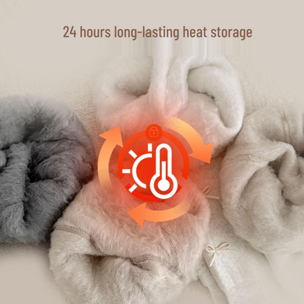 Girls' Fleece-Lined Footed Tights - Thick, Warm, Elastic & Anti-Pilling for Autumn/Winter