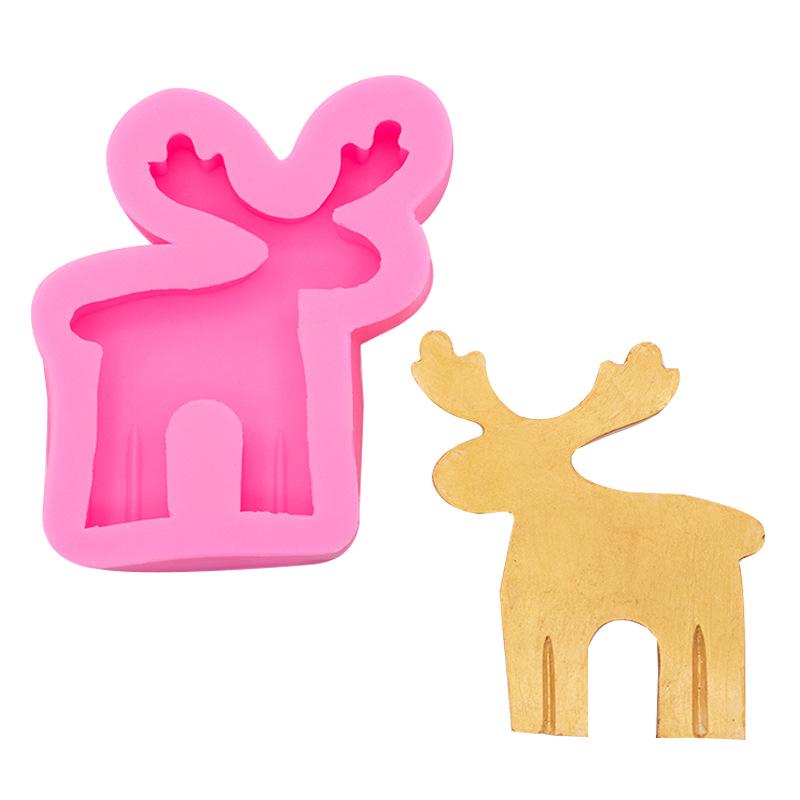 Christmas Reindeer Silicone Mold for Candles, Soap, and Chocolates