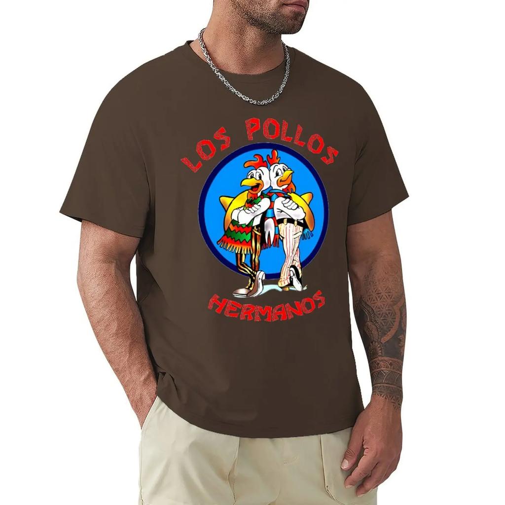 Fashion Breaking Bad T-Shirt LOS POLLOS Hermanos T Shirt Harajuku Short Sleeve T-shirt Cotton Graphics Tshirt Tops