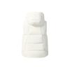 Fila White Casual Versatile Lightweight Warm Comfortable Waterproof Breathable Woven Hooded Down Vest Women Vest F11W543905FWT