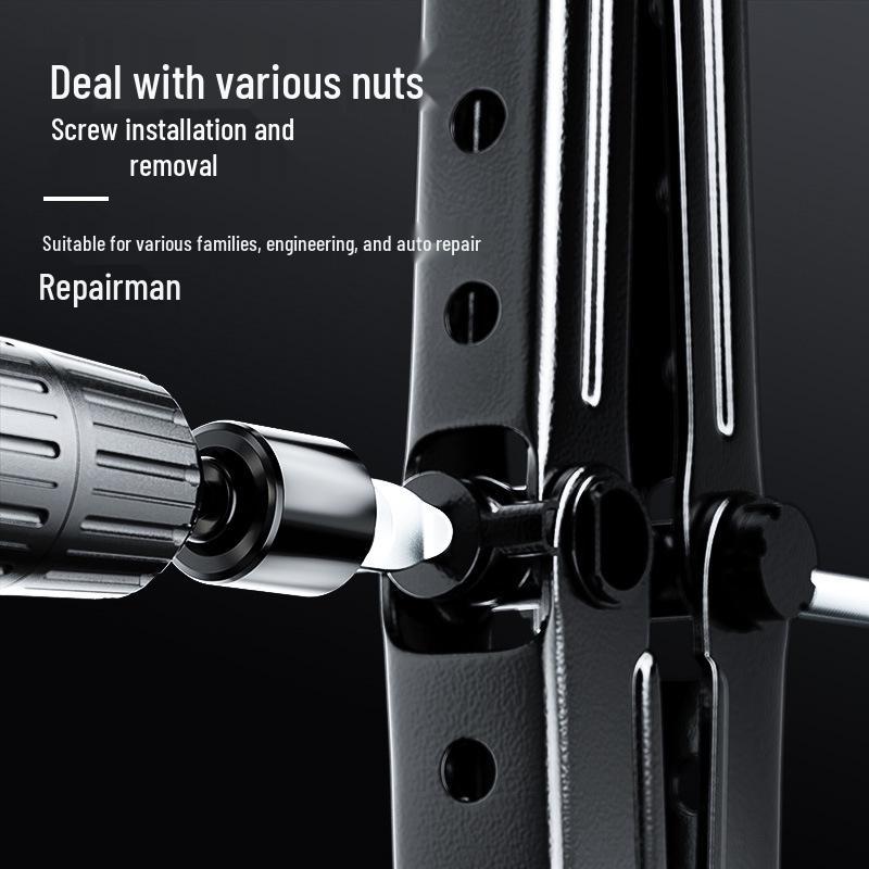 Electric Drill Car Jack Wrench Tool - Labor-Saving Disassembly & Lifting Aid
