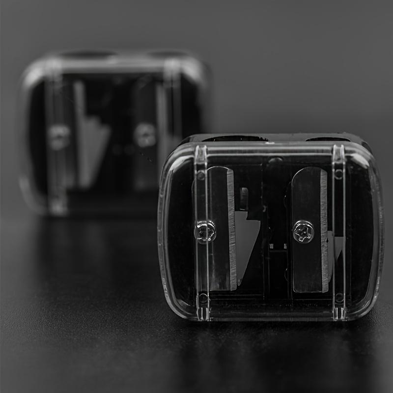 1pc Double Hole Manual Sharpener for Makeup Pencils Precision Sharpener for Essential Makeup Tool School & Art Supplies