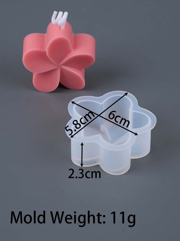Flower Shape Silicone Candle Mold DIY Tulip Orchid Aromath Soap Candles Molds Plaster Resin Crafts Making Home Valentine's Decor