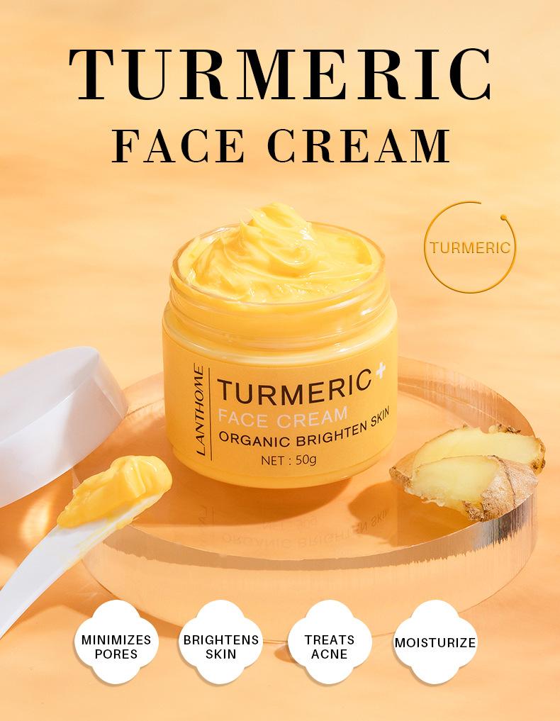 LANTHOME Turmeric Brightening Cream – Anti-Aging & Firming Moisturizer less