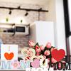 Mother'S Day Decorations Love Letters Wooden Ornaments Mother'S Birthday Party Decorations Hollowed Out Decorazioni Per Giardini