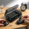 Weekly 14-Compartment Morning & Evening Pill Box, Easy Dispensing, Twice Daily Small Plastic Organizer
