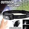 LED Headlamp Sensor Head Light USB Rechargeable Headlamp Waterproof Flashlight for Outdoor Camping Running Hiking Emergency