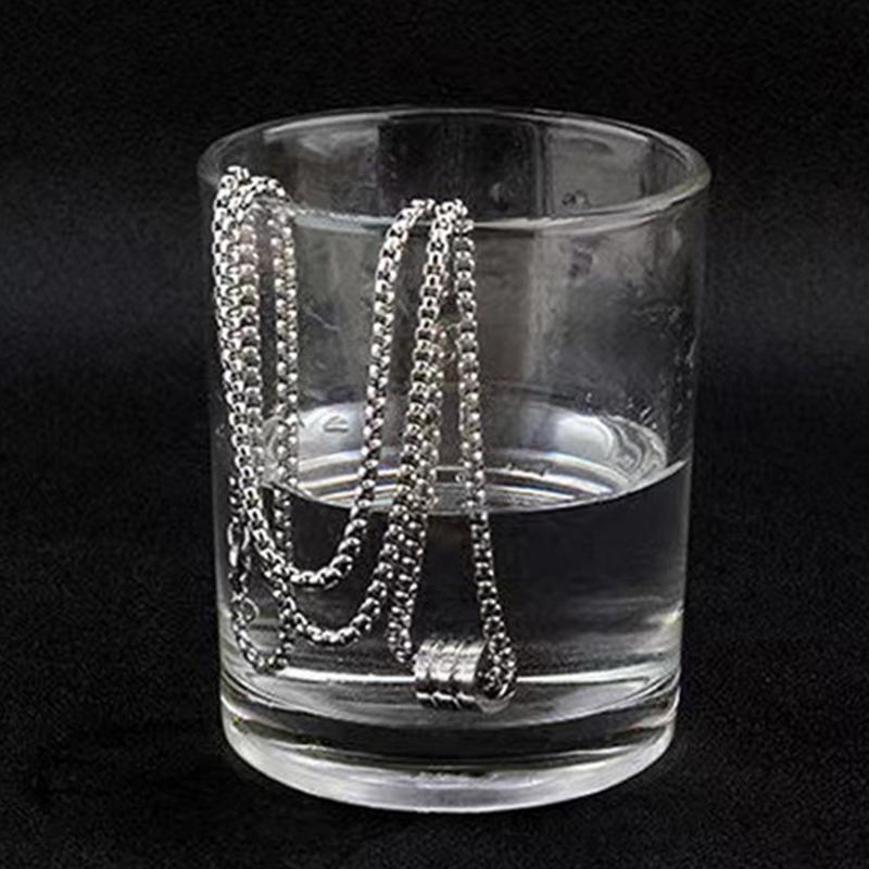 Nouveau Collier homme rond titane acier pendentif dames collier Joker longue chaîne de pull