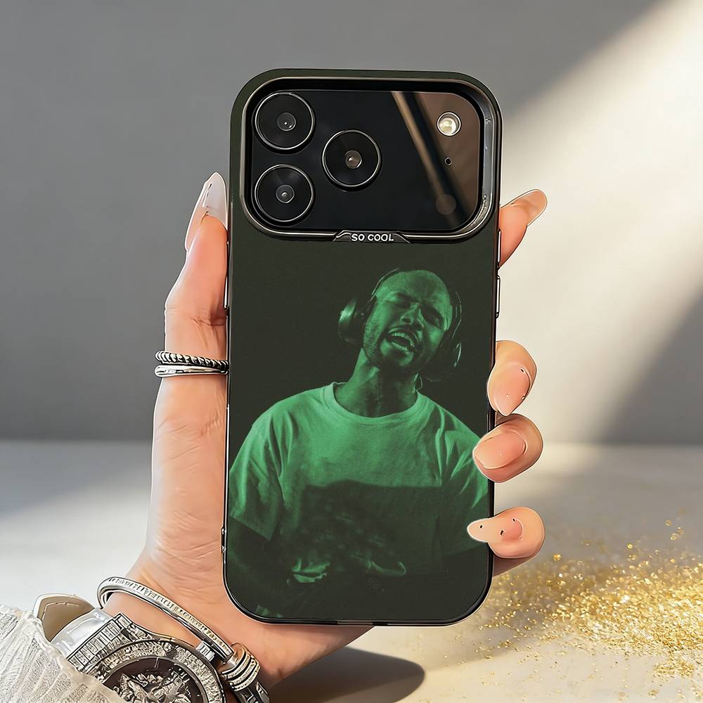 F-Frank Ocean B-Blonde Phone Case For iPhone17 16 15 14 13 12 Pro Max Grey Black Matte Laser Metallic Aurora Funda