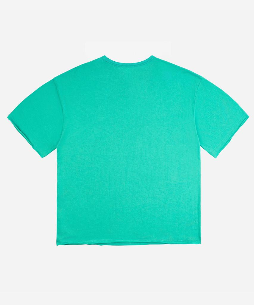 Nodi Cotton 30S Round Neck Crop Tee Mint