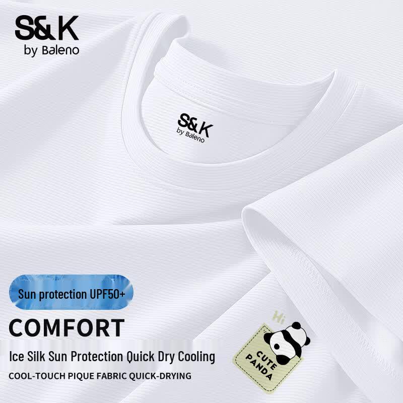 Baleno Men s Ice Silk Cooling UPF50+ Quick-Dry T-Shirt M