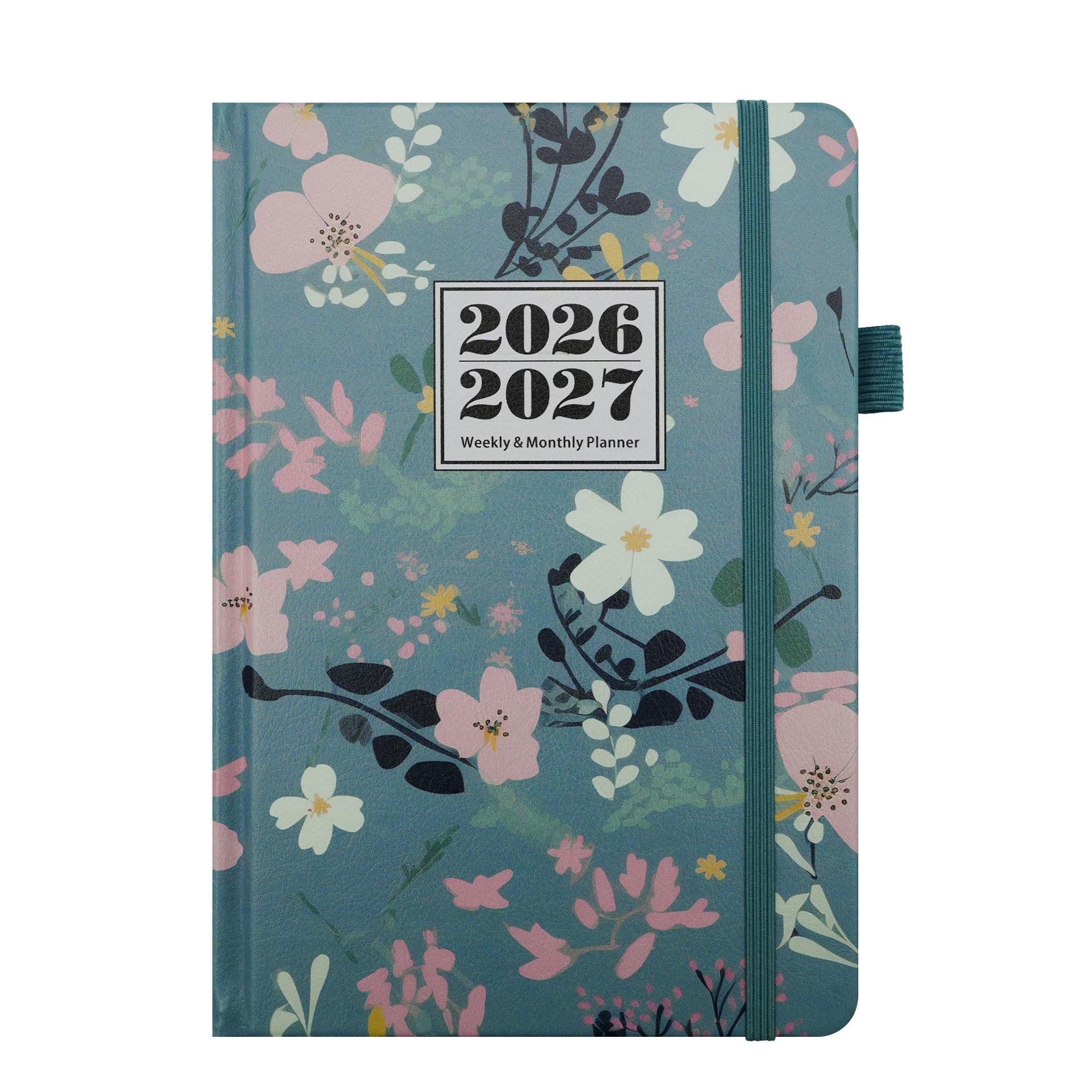 A5 Mid-Year 2026-2027 English-Chinese Planner: Weekly Notebook with Custom Logo. A5