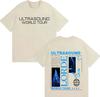 2026 Hot Singer Lorde Ultrasound World Tour Double Sided Print Tshirts Merch Graphic Tee Tshirt Y2K Cotton Short Sleeve Clothes