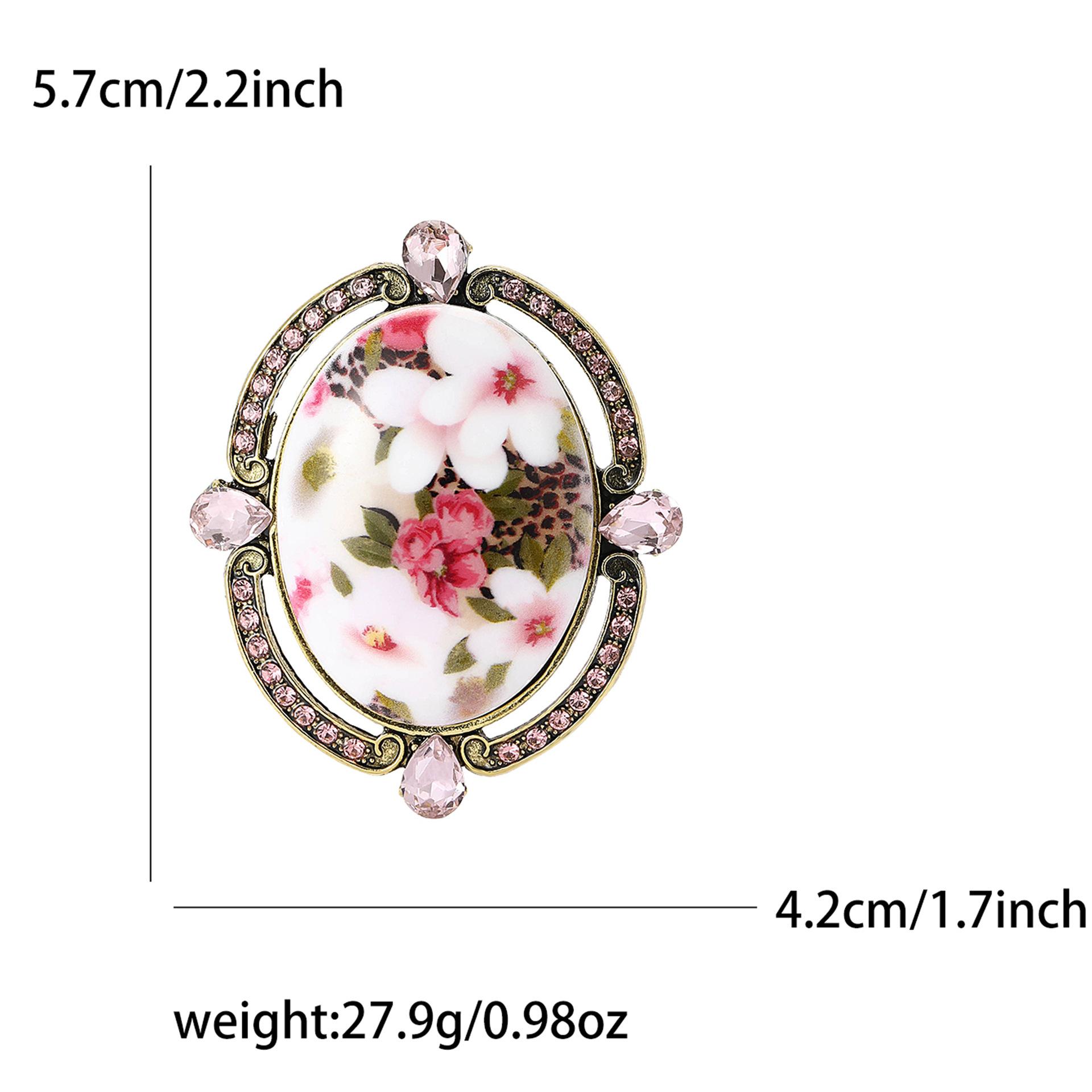 

Придворний стиль, сплав, глазурована квітка, барокова брошка, висококласний креативний жіночий одяг, корсаж, ювелірна шпилька