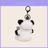 Chaveiro de Pelúcia Panda Piloto Musical Com Design de Guitarra e Microfone Para Presente e Colecionadores