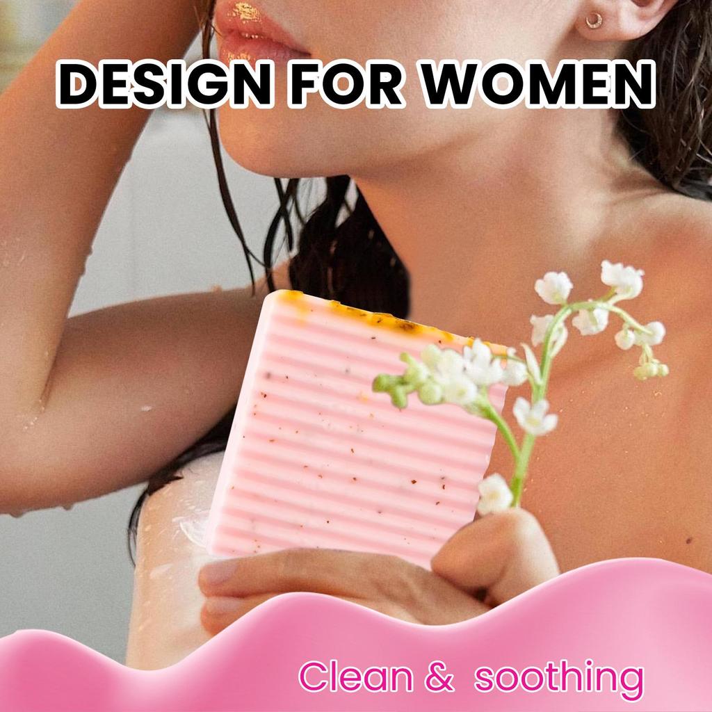 TK Style Handmade YONI Soap with Essential Oils - European & American Design, Cold Process Intimate Bath Soap