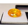 Oval Cut Natural Yellow Zircon 6-7 Ct Fabulous Certified Loose Gemstone