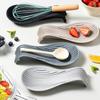 1 Pièce Support de Cuillère en Silicone Repose-Cuillère de Cuisine Ustensile Résistant à la Chaleur Étagères de Rangement Outils de Cuisine Accessoires de Cuisine