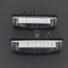 2X LED License Plate Light Rear Lamps Tag 6000K For Toyota Yaris Sedan 2007-2012