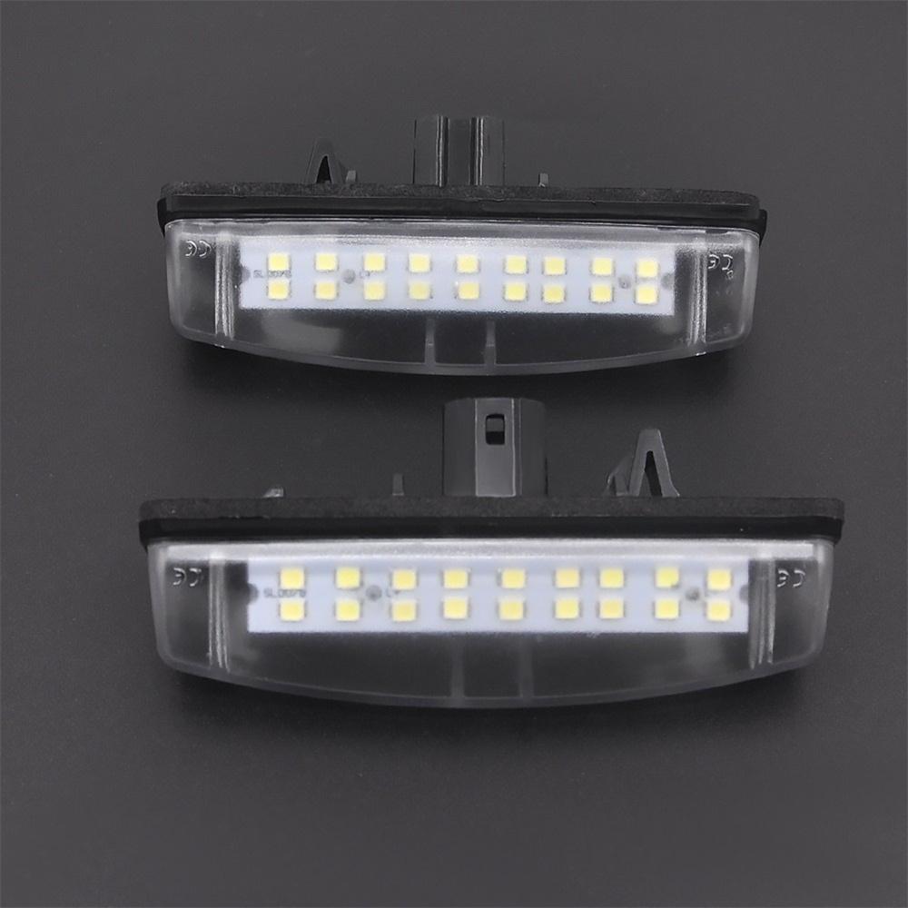 2X LED License Plate Light Rear Lamps Tag 6000K For Toyota Yaris Sedan 2007-2012