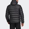 Adidas Outdoor Casual Sports Hooded Cotton Jacket Men Outerwear Black FI2760