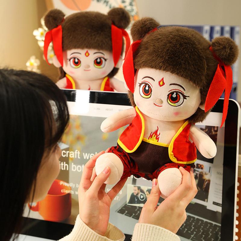 Nezha Doll Plush Toy New Plush Doll Doll Retro Style Rag Doll